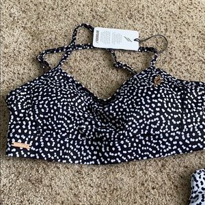 NWT- Do You Even- EXCEL BRA- BLACK SPECKLE- M